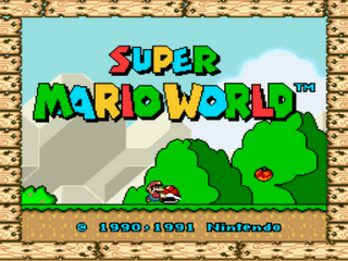 Cyber Mario World Demo 1 Title Screen